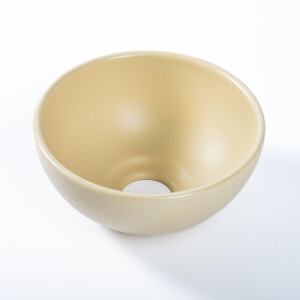 QeramiQ Dely Waskom - 20x20x9cm - keramiek - rond- beige SW1102406