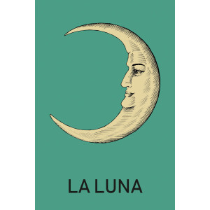 queence Artprint op linnen LA LUNA