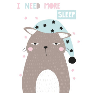 queence Artprint op linnen More sleep Premium canvasstof, handgemaakt in Duitsland