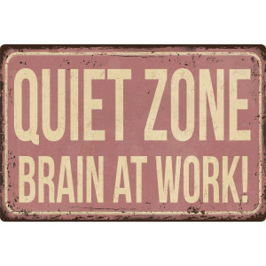 queence Metalen artprint QUIET ZONE (1 stuk)