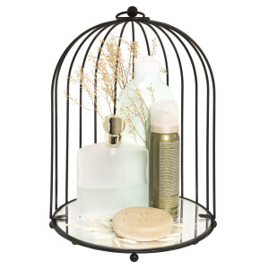QUVIO Badkamer organizer voor make-up of parfum - Decoratieve vogelkooi