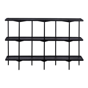 QUVIO Dressoir Luce - FSC® mangohout - 150 cm - Zwart