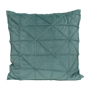 QUVIO Kussenhoes - Fluweel - 50 x 50 cm - Eucalyptus groen