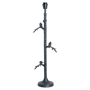 Light & Living Tafellamp 'Branch' 66cm, kleur Mat Zwart (excl. kap)