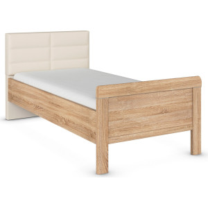 rauch Bed Evelyn in comfortabele hoogte met gestoffeerd hoofdeinde in elegante stijl made in germany