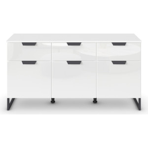 rauch Kast met laden en deuren Modern by Aditio met glazen front en beugelpoot, 3 laden met soft-closefunctie