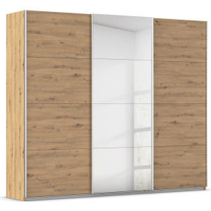 rauch Schuifdeurkast Kledingkast kast garderobe AGORDO met decor- of hoogglansfront doordachte binnenuitrusting, in 4 breedtes en 2 hoogtes made in germany