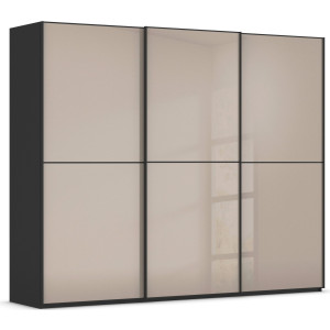 rauch Schuifdeurkast Kledingkast Kast Garderobe Slaapkamerkast SCALE-DUO edel tweedelige deuren glas-front met 3 sierlijsten made in germany