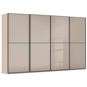 rauch Schuifdeurkast Kledingkast Kast Garderobe Slaapkamerkast SCALE-DUO edel tweedelige deuren glas-front met 3 sierlijsten made in germany