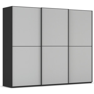 rauch Schuifdeurkast Kledingkast Kast Garderobe Slaapkamerkast SCALE-DUO edel tweedelige deuren glas-front met 3 sierlijsten made in germany