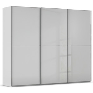 rauch Schuifdeurkast Kledingkast Kast Garderobe Slaapkamerkast SCALE-DUO edel tweedelige deuren glas-front met 3 sierlijsten made in germany