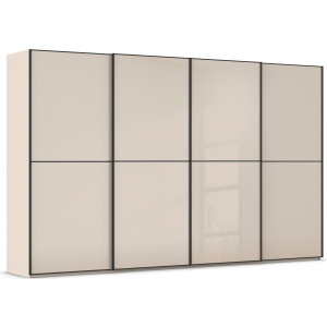 rauch Schuifdeurkast Kledingkast Kast Garderobe Slaapkamerkast SCALE-DUO edel tweedelige deuren glas-front met 3 sierlijsten made in germany