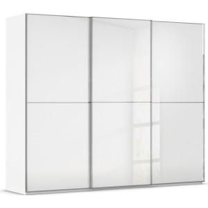 rauch Schuifdeurkast Kledingkast Kast Garderobe Slaapkamerkast SCALE-DUO edel tweedelige deuren glas-front met 3 sierlijsten made in germany