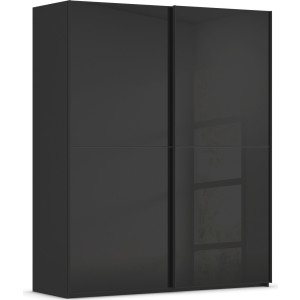 rauch Schuifdeurkast Kledingkast Kast Garderobe Slaapkamerkast SCALE-DUO edel tweedelige deuren glas-front met 3 sierlijsten made in germany