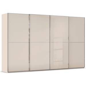 rauch Schuifdeurkast Kledingkast Kast Garderobe Slaapkamerkast SCALE-DUO edel tweedelige deuren glas-front met 3 sierlijsten made in germany