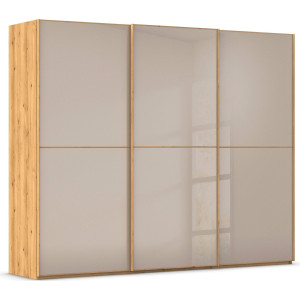 rauch Schuifdeurkast Kledingkast Kast Garderobe Slaapkamerkast SCALE-DUO edel tweedelige deuren glas-front met 3 sierlijsten made in germany