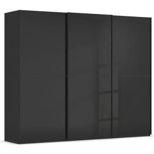rauch Schuifdeurkast Kledingkast Kast Garderobe Slaapkamerkast SCALE-DUO edel tweedelige deuren glas-front met 3 sierlijsten made in germany