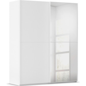 rauch Schuifdeurkast Kledingkast Kast Garderobe Slaapkamerkast SCALE-DUO edel tweedelige deuren, spiegel en 3 sierlijsten made in germany