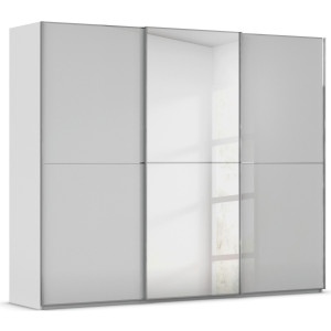 rauch Schuifdeurkast Kledingkast Kast Garderobe Slaapkamerkast SCALE-DUO edel tweedelige deuren spiegel/glas-mix 3 sierlijsten made in germany