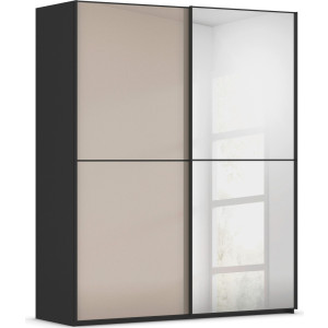 rauch Schuifdeurkast Kledingkast Kast Garderobe Slaapkamerkast SCALE-DUO edel tweedelige deuren spiegel/glas-mix 3 sierlijsten made in germany