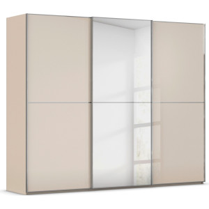 rauch Schuifdeurkast Kledingkast Kast Garderobe Slaapkamerkast SCALE-DUO edel tweedelige deuren spiegel/glas-mix 3 sierlijsten made in germany