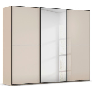 rauch Schuifdeurkast Kledingkast Kast Garderobe Slaapkamerkast SCALE-DUO edel tweedelige deuren spiegel/glas-mix 3 sierlijsten made in germany
