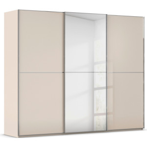 rauch Schuifdeurkast Kledingkast Kast Garderobe Slaapkamerkast SCALE-DUO edel tweedelige deuren spiegel/glas-mix 3 sierlijsten made in germany