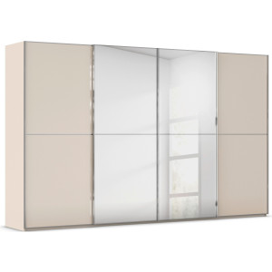 rauch Schuifdeurkast Kledingkast Kast Garderobe Slaapkamerkast SCALE-DUO edel tweedelige deuren spiegel/glas-mix 3 sierlijsten made in germany