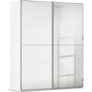 rauch Schuifdeurkast Kledingkast Kast Garderobe Slaapkamerkast SCALE-DUO edel tweedelige deuren spiegel/glas-mix 3 sierlijsten made in germany
