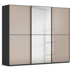 rauch Schuifdeurkast Kledingkast Kast Garderobe Slaapkamerkast SCALE-DUO edel tweedelige deuren spiegel/glas-mix 3 sierlijsten made in germany