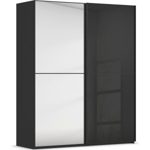 rauch Schuifdeurkast Kledingkast Kast Garderobe Slaapkamerkast SCALE-DUO edel tweedelige deuren spiegel/glas-mix 3 sierlijsten made in germany