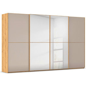 rauch Schuifdeurkast Kledingkast Kast Garderobe Slaapkamerkast SCALE-DUO edel tweedelige deuren spiegel/glas-mix 3 sierlijsten made in germany