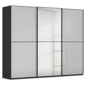 rauch Schuifdeurkast Kledingkast Kast Garderobe Slaapkamerkast SCALE-DUO edel tweedelige deuren spiegel/glas-mix 3 sierlijsten made in germany