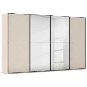 rauch Schuifdeurkast Kledingkast Kast Garderobe Slaapkamerkast SCALE-DUO edel tweedelige deuren spiegel/glas-mix 3 sierlijsten made in germany