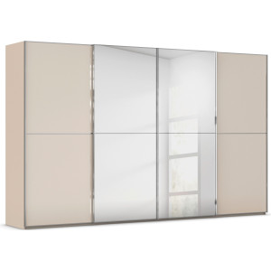 rauch Schuifdeurkast Kledingkast Kast Garderobe Slaapkamerkast SCALE-DUO edel tweedelige deuren spiegel/glas-mix 3 sierlijsten made in germany