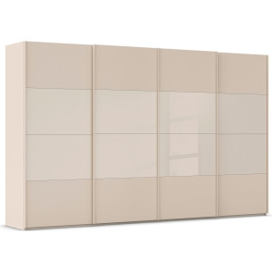 rauch Schuifdeurkast Kledingkast Kast Garderobe Slaapkamerkast SCALE-FYRA edel vierdelige deuren glas mat/glanzend veel kleuren made in germany