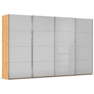 rauch Schuifdeurkast Kledingkast Kast Garderobe Slaapkamerkast SCALE-FYRA edel vierdelige deuren met glas-front veel kleuren made in germany