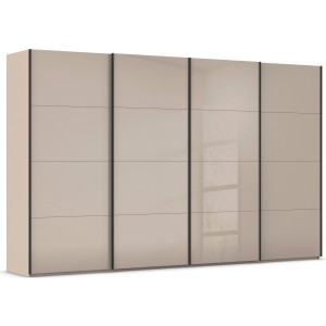 rauch Schuifdeurkast Kledingkast Kast Garderobe Slaapkamerkast SCALE-FYRA edel vierdelige deuren met glas-front veel kleuren made in germany