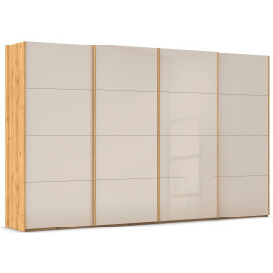rauch Schuifdeurkast Kledingkast Kast Garderobe Slaapkamerkast SCALE-FYRA edel vierdelige deuren met glas-front veel kleuren made in germany
