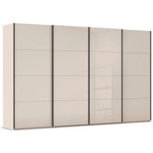 rauch Schuifdeurkast Kledingkast Kast Garderobe Slaapkamerkast SCALE-FYRA edel vierdelige deuren met glas-front veel kleuren made in germany