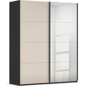 rauch Schuifdeurkast Kledingkast Kast Garderobe Slaapkamerkast SCALE-FYRA edel vierdelige deuren spiegel/glas-mix veel kleuren made in germany