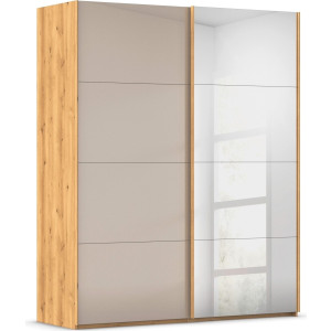 rauch Schuifdeurkast Kledingkast Kast Garderobe Slaapkamerkast SCALE-FYRA edel vierdelige deuren spiegel/glas-mix veel kleuren made in germany