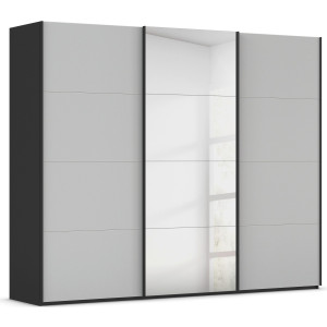rauch Schuifdeurkast Kledingkast Kast Garderobe Slaapkamerkast SCALE-FYRA edel vierdelige deuren spiegel/glas-mix veel kleuren made in germany