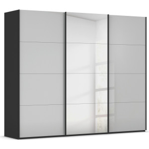 rauch Schuifdeurkast Kledingkast Kast Garderobe Slaapkamerkast SCALE-FYRA edel vierdelige deuren spiegel/glas-mix veel kleuren made in germany