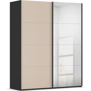 rauch Schuifdeurkast Kledingkast Kast Garderobe Slaapkamerkast SCALE-FYRA edel vierdelige deuren spiegel/glas-mix veel kleuren made in germany