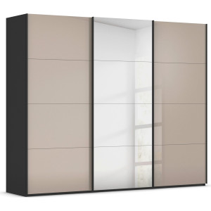 rauch Schuifdeurkast Kledingkast Kast Garderobe Slaapkamerkast SCALE-FYRA edel vierdelige deuren spiegel/glas-mix veel kleuren made in germany