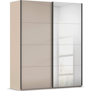 rauch Schuifdeurkast Kledingkast Kast Garderobe Slaapkamerkast SCALE-FYRA edel vierdelige deuren spiegel/glas-mix veel kleuren made in germany
