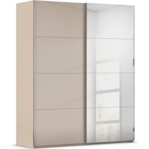 rauch Schuifdeurkast Kledingkast Kast Garderobe Slaapkamerkast SCALE-FYRA edel vierdelige deuren spiegel/glas-mix veel kleuren made in germany