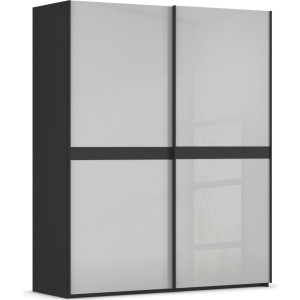 rauch Schuifdeurkast Kledingkast kast garderobe slaapkamerkast SCALE-LINE edel uiterlijk met buikband in corpuskleur met glasfront made in germany