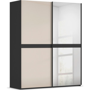 rauch Schuifdeurkast Kledingkast kast garderobe slaapkamerkast SCALE-LINE edel uiterlijk met buikband met glas/spiegel-front made in germany